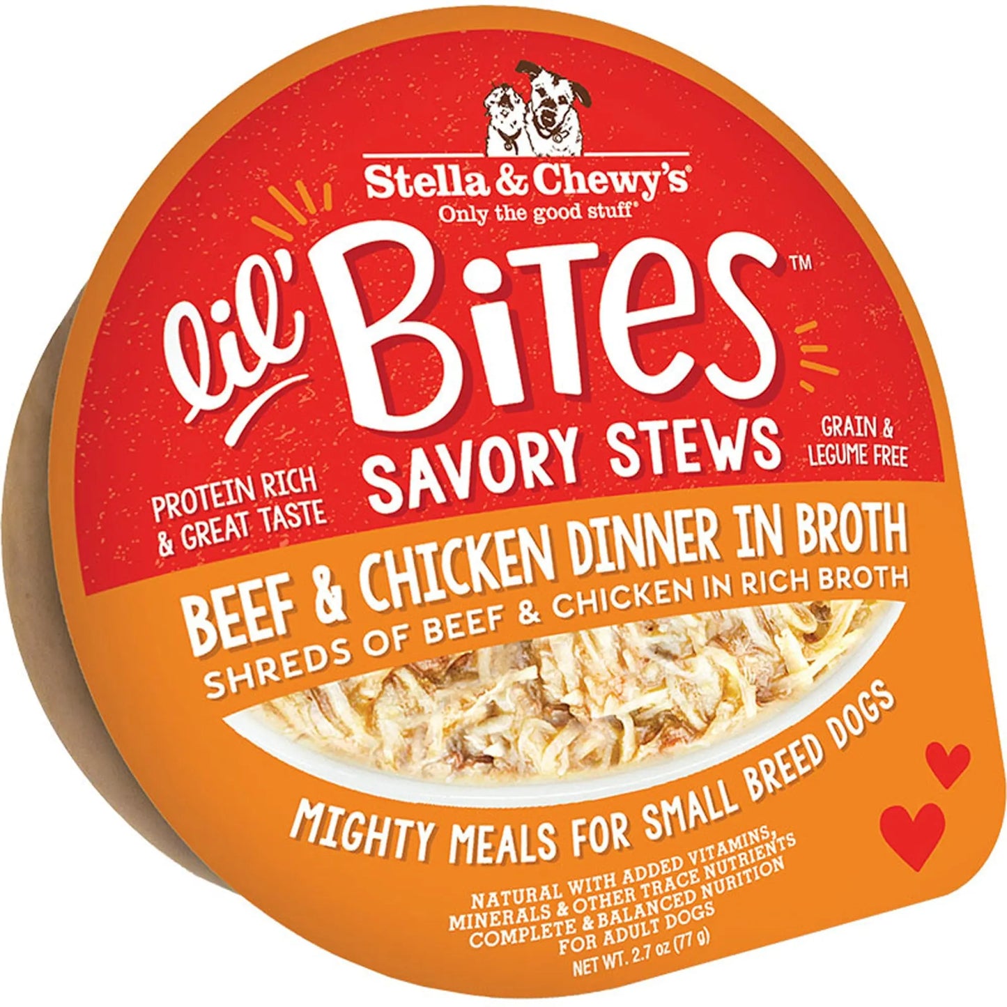 Stella and Chewys Dog Lil Bites Savory Stew Beef And Chicken 2.7oz. (Case of 12) Stella & Chewys