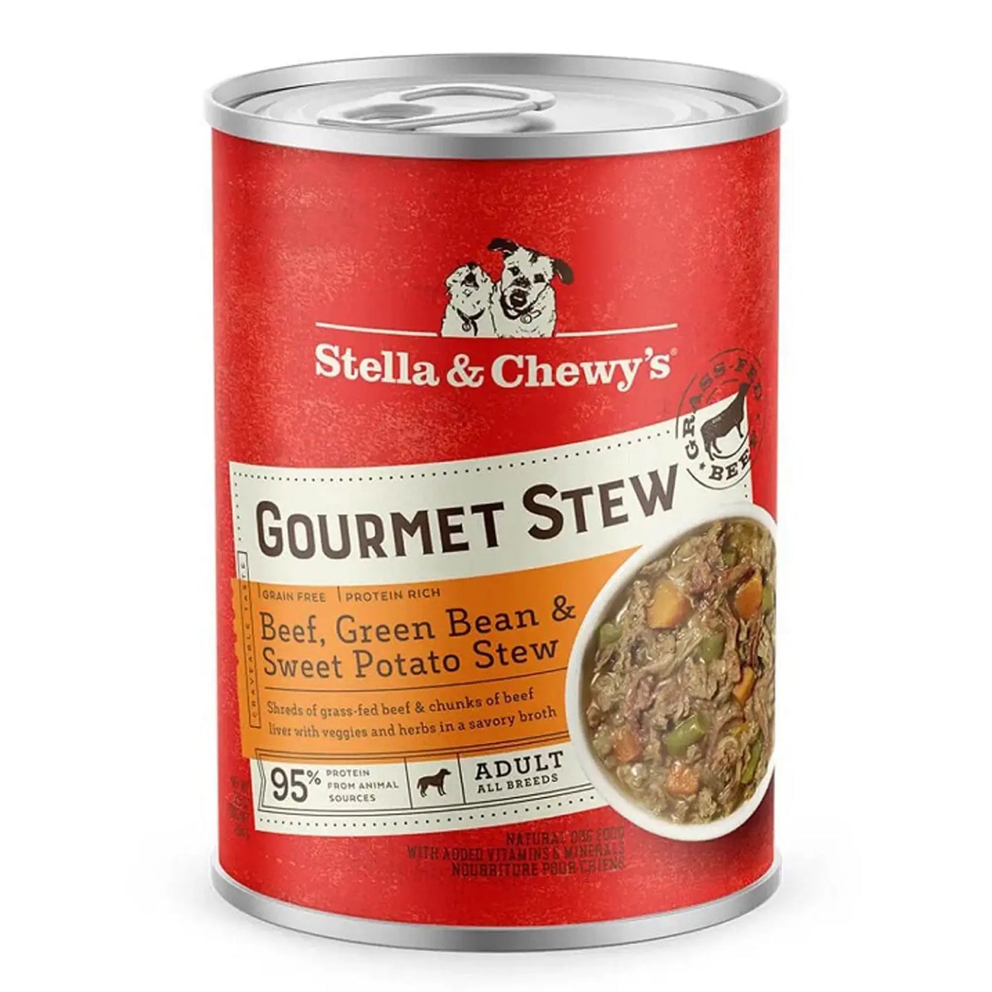 Stella And Chewys Dog Gourmet Stew Beef; Green Bean And Sweet Potato 12.5oz. (Case of 12) Stella & Chewys