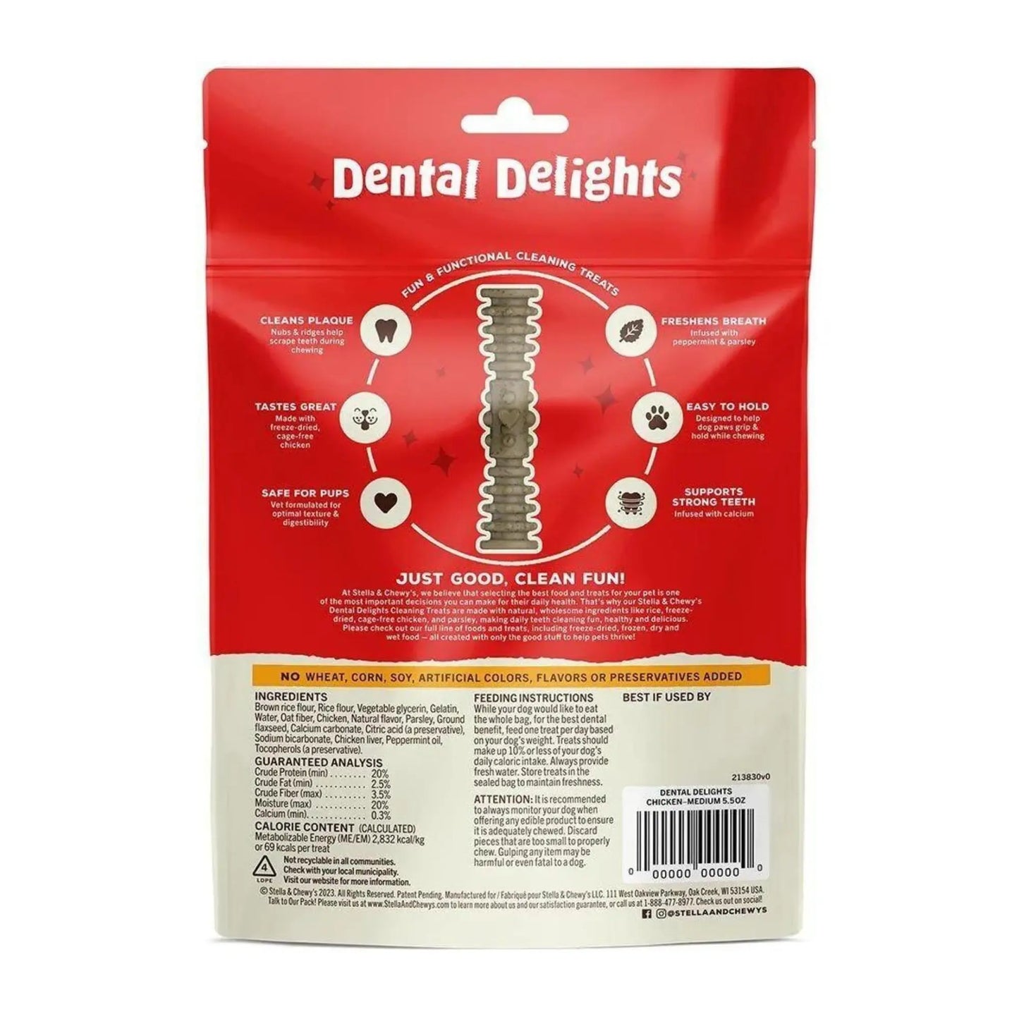Stella & Chewy's Dog Dental Delights Medium 7 Pack Stella & Chewys