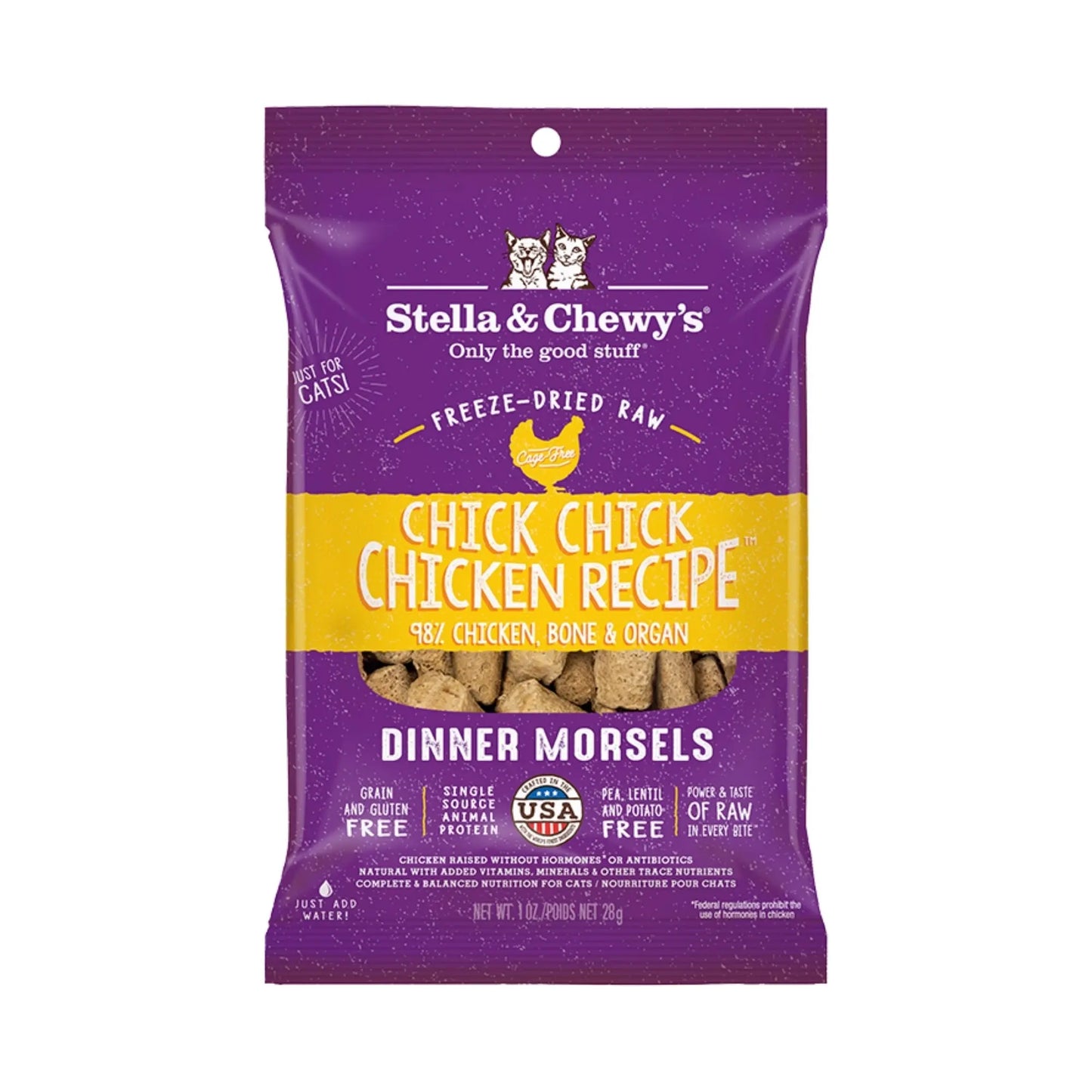 Stella & Chewys Cat Freeze Dried Dinner Morsels Chicken 1oz. (Case of 8) Stella & Chewys