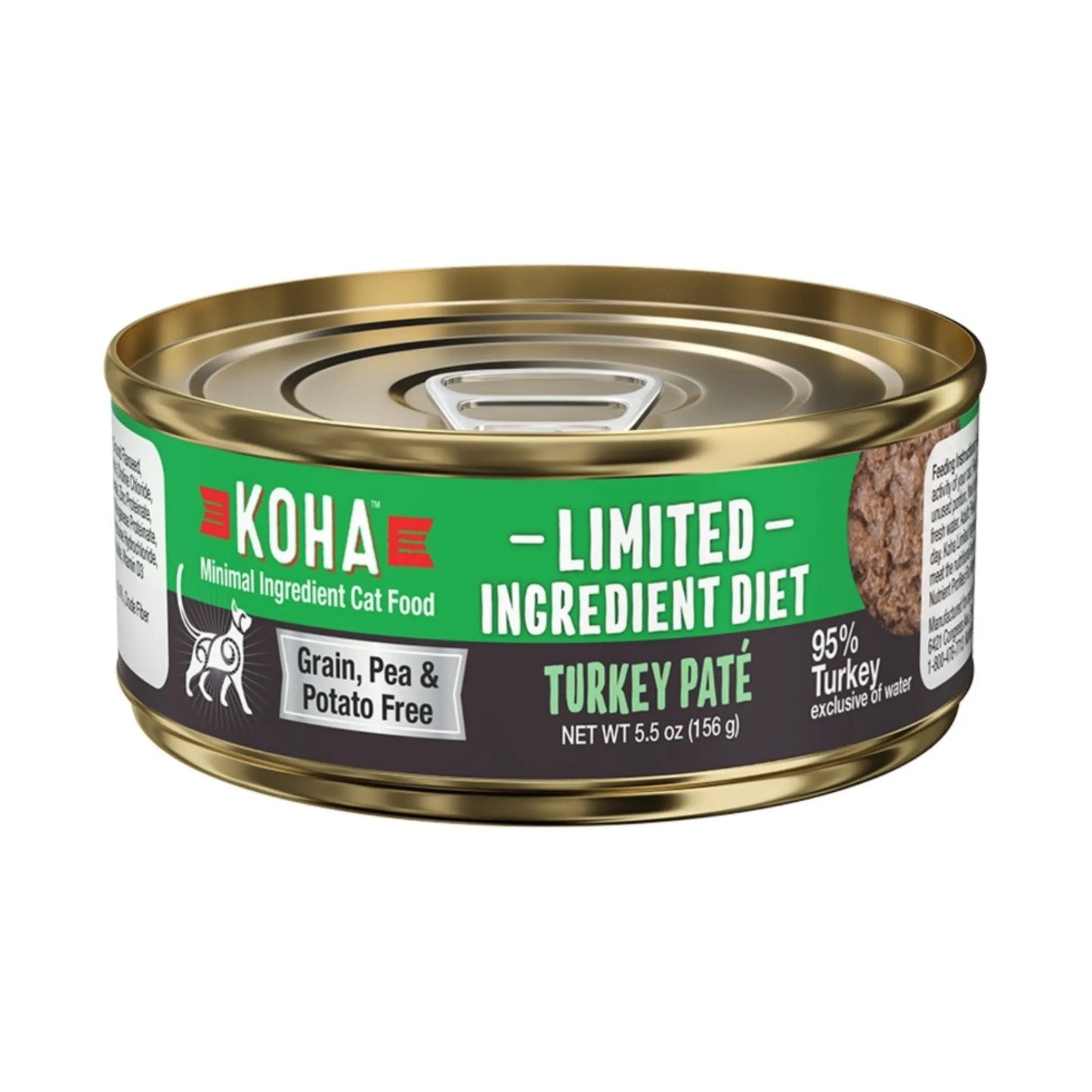 Koha Cat Limited Ingredient Pt Grain Free Turkey 5.5oz.(Case of 24) Koha