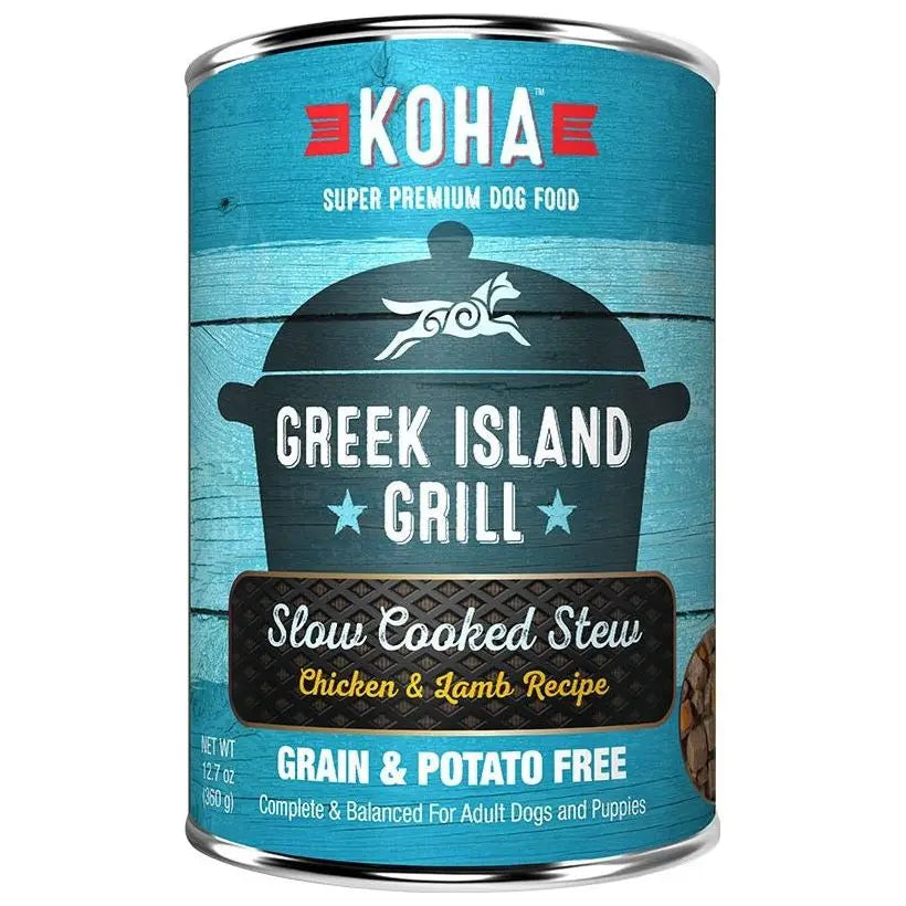 Koha Dog Grain Free Greek Island Stew 12.7oz. (Case of 12) Koha