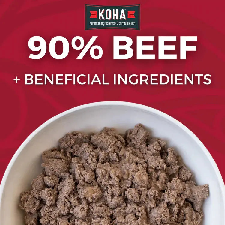 Koha Dog Limited Ingredient Grain Free 90% Beef 13oz. (Case of 12) Koha