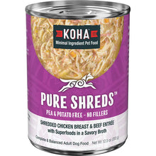 Koha Dog Grain Free Shredded Chicken And Beef 12.5oz. (Case of 12) Koha