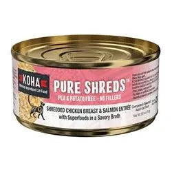 Koha Cat Grain Free Shredded Chicken and Salmon 2.8Oz (Case Of 24) Koha