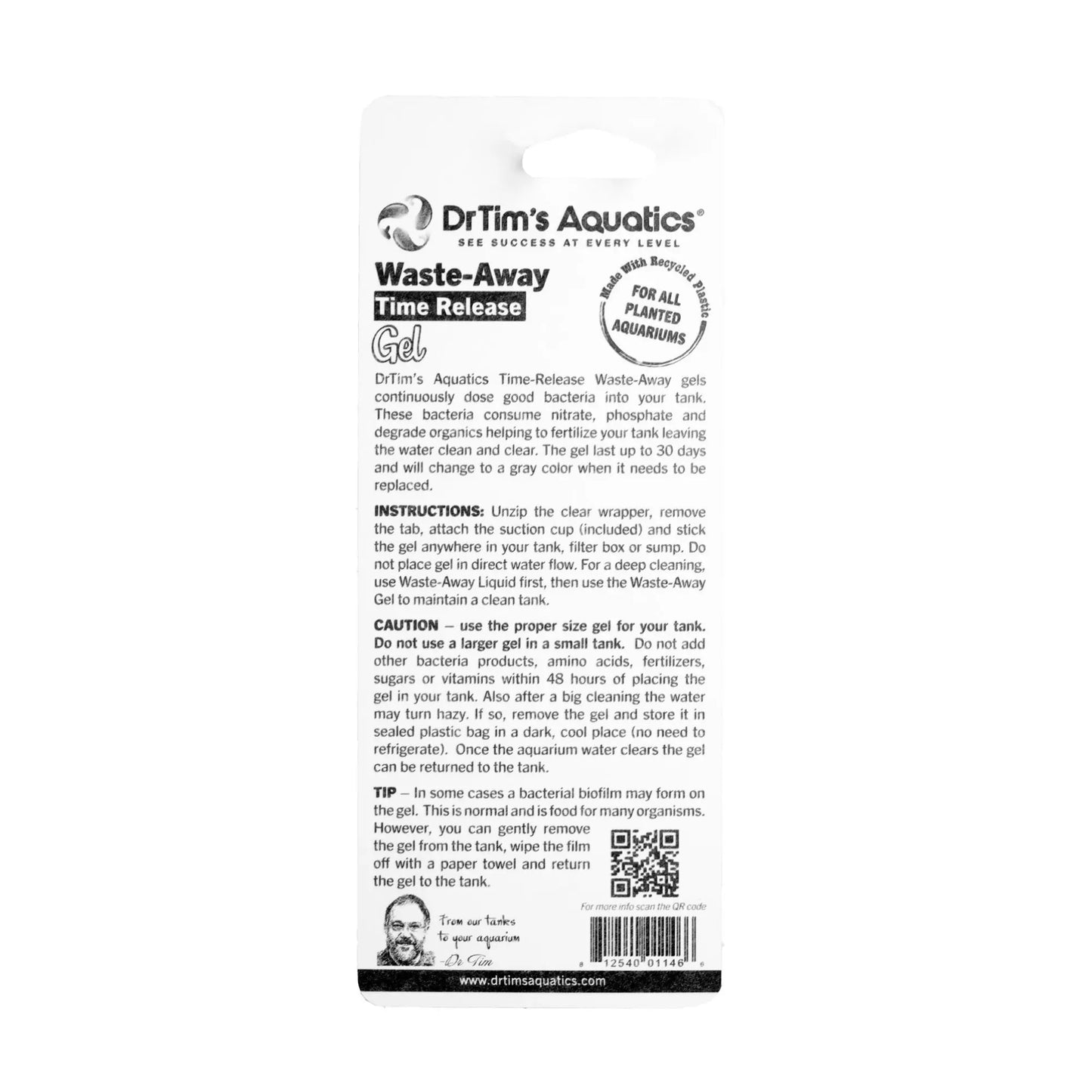 Dr. Tim's Aquatics Waste-Away Time Release Gel for Plant Tanks 1ea/20 gal, 2 pk Dr. Tim's Aquatics