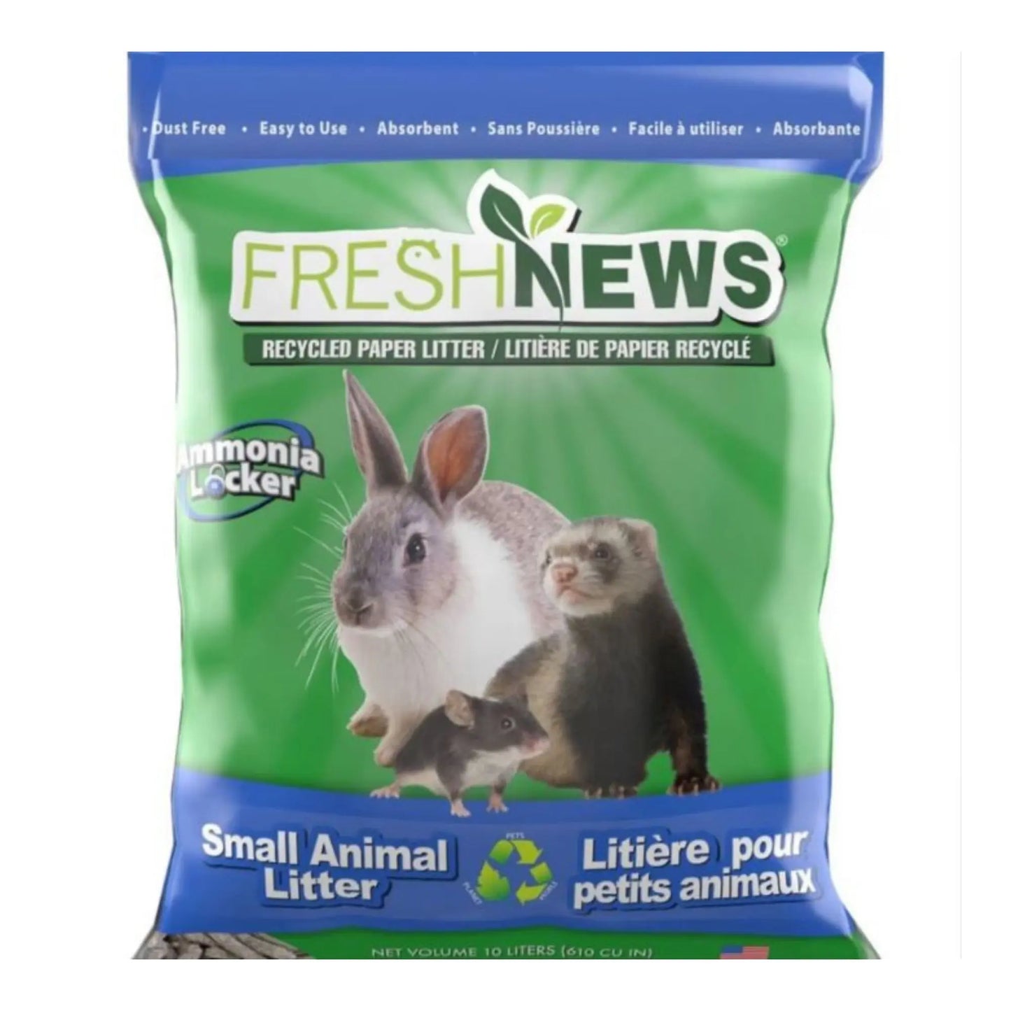 Fresh News Small Animal Litter Gray 10 L Fresh News