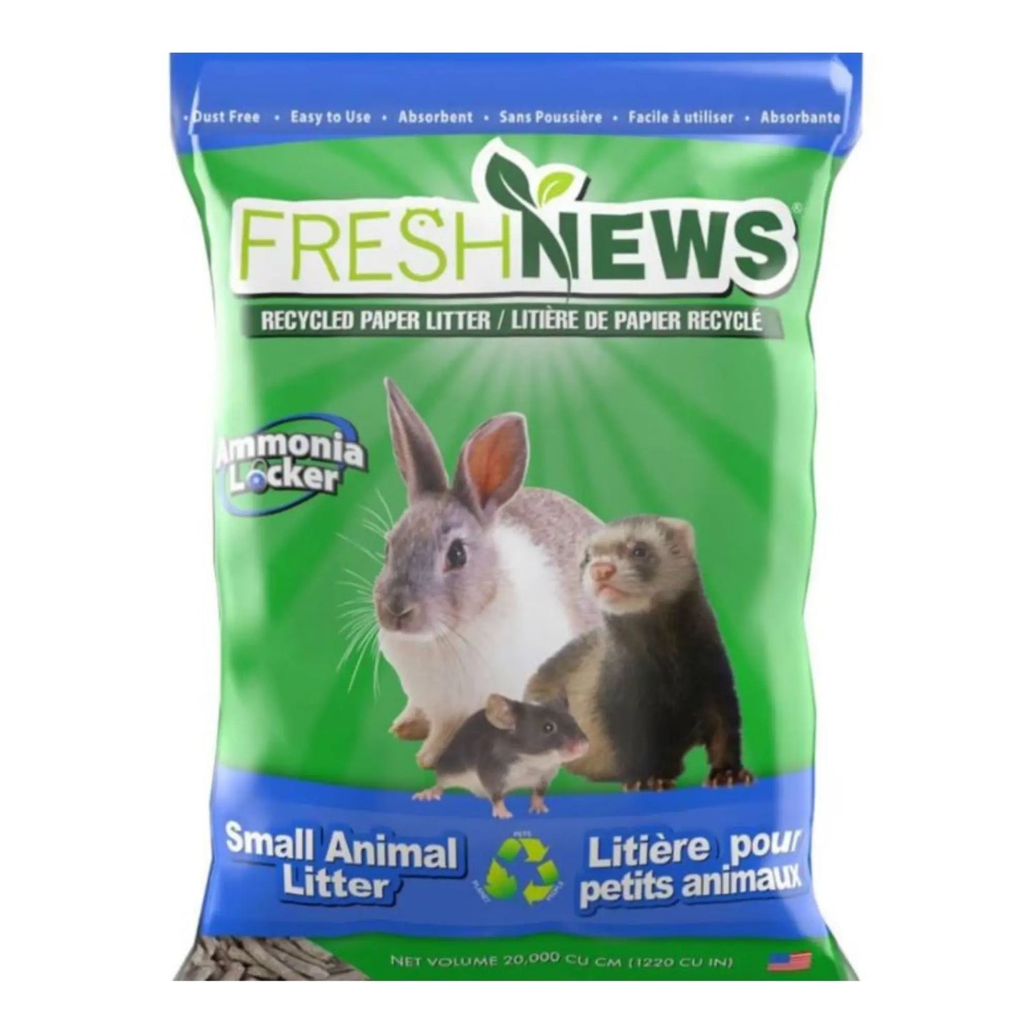 Fresh News Small Animal Litter Gray 20 L Fresh News