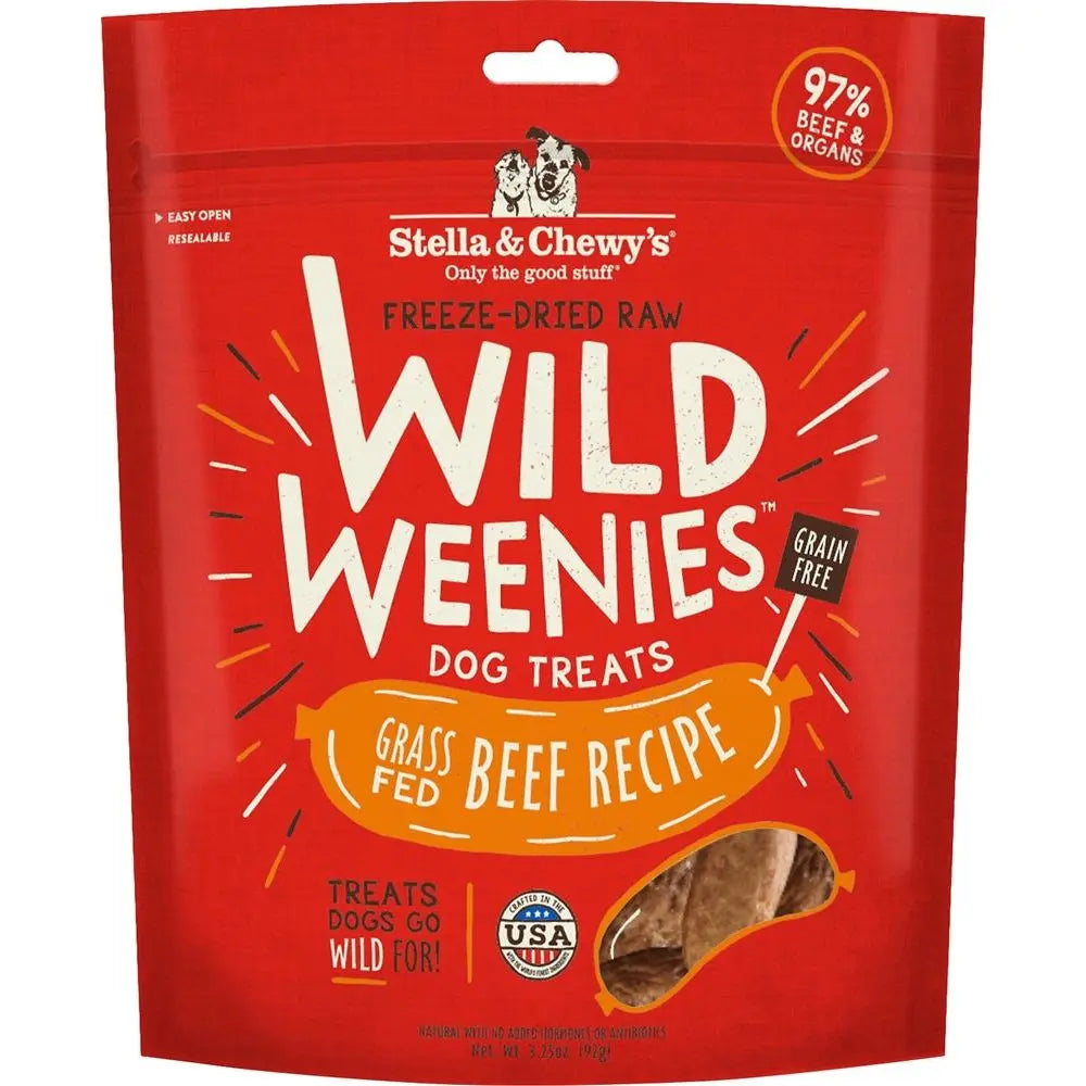 Stella And Chewys Dog Freeze Dried Weenie Beef 3.25 oz. Stella & Chewys