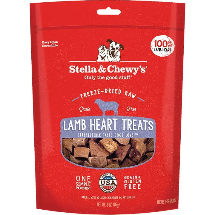 Stella And Chewys Dog Freeze-Dried Treat Lamb Heart 3oz. Stella & Chewys