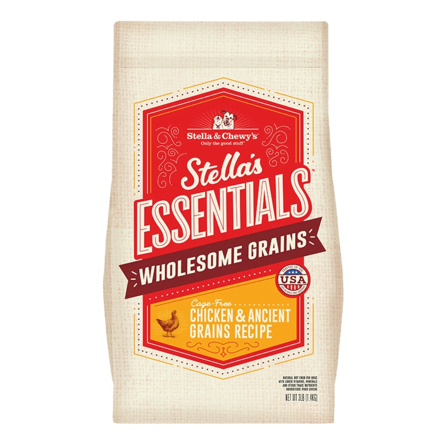 Stella & Chewy's Dog Essential Chicken & Ancestrial Grains 3Lb Stella & Chewys