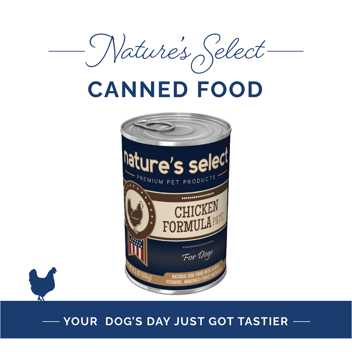 Nature's Select - Chicken Formula Paté - Canned Food For Dogs Nature' Select