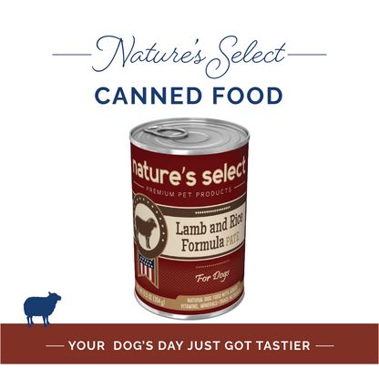 Nature's Select - Lamb & Rice Formula Paté - Canned Food For Dogs Nature' Select