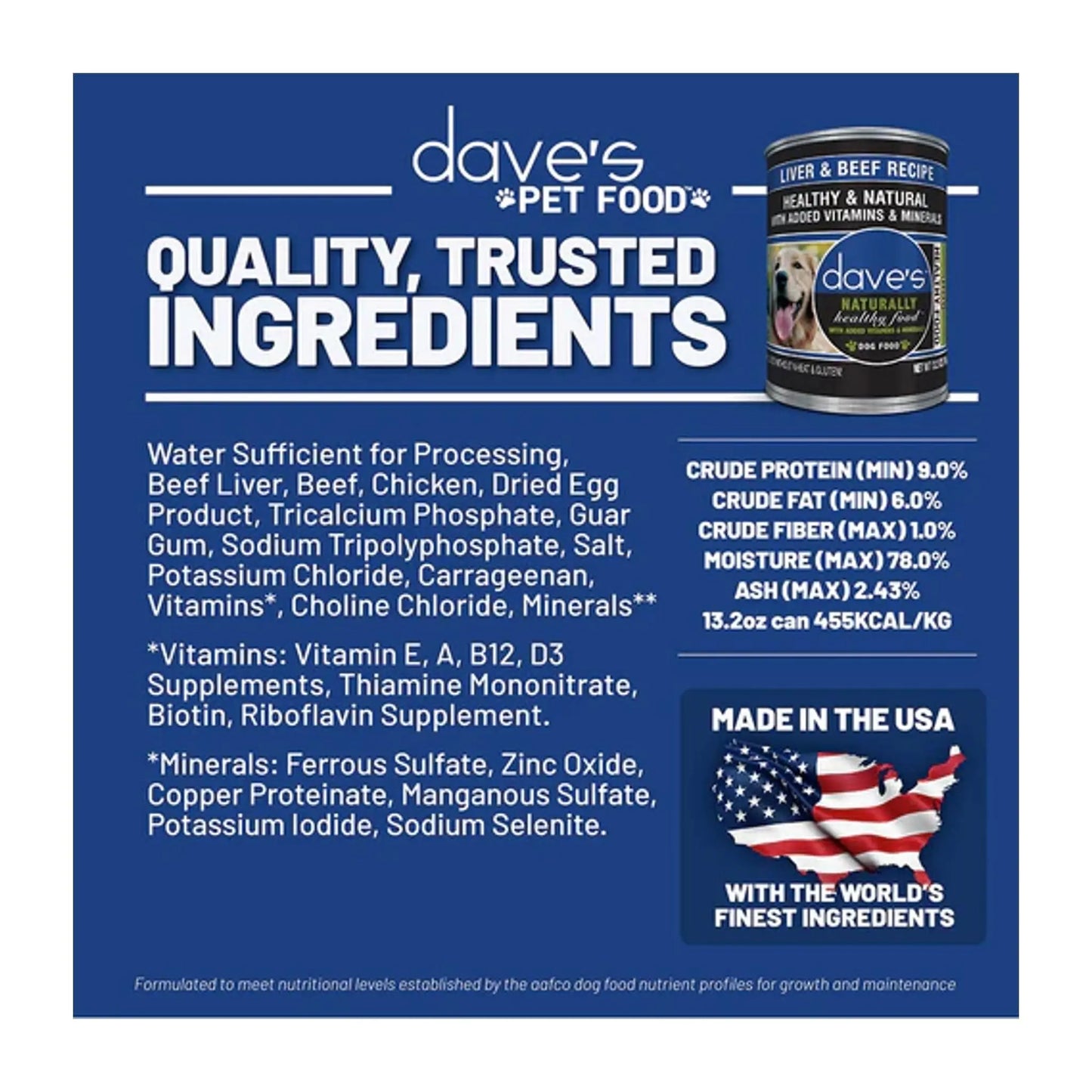 Dave's Naturally Healthy Recipes ADMC, Pet Food Experts