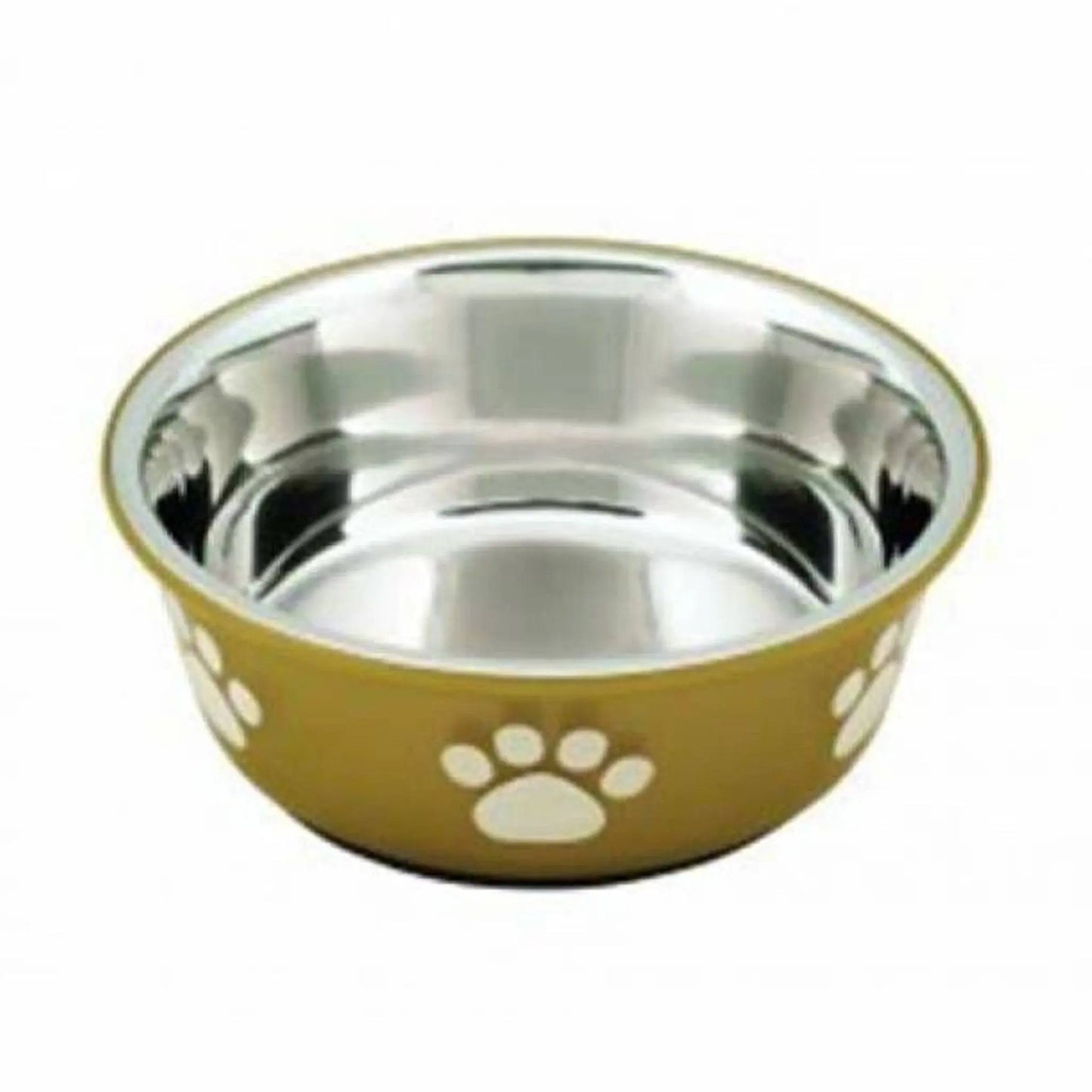 Buddy's Line Fusion Bowl - Brown w/White Paw Print Buddy's Line