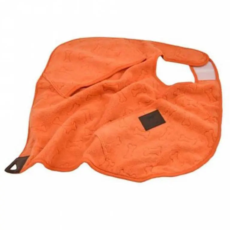 Tall Tails Cape Pocket Towel - Orange Deux Frenchies