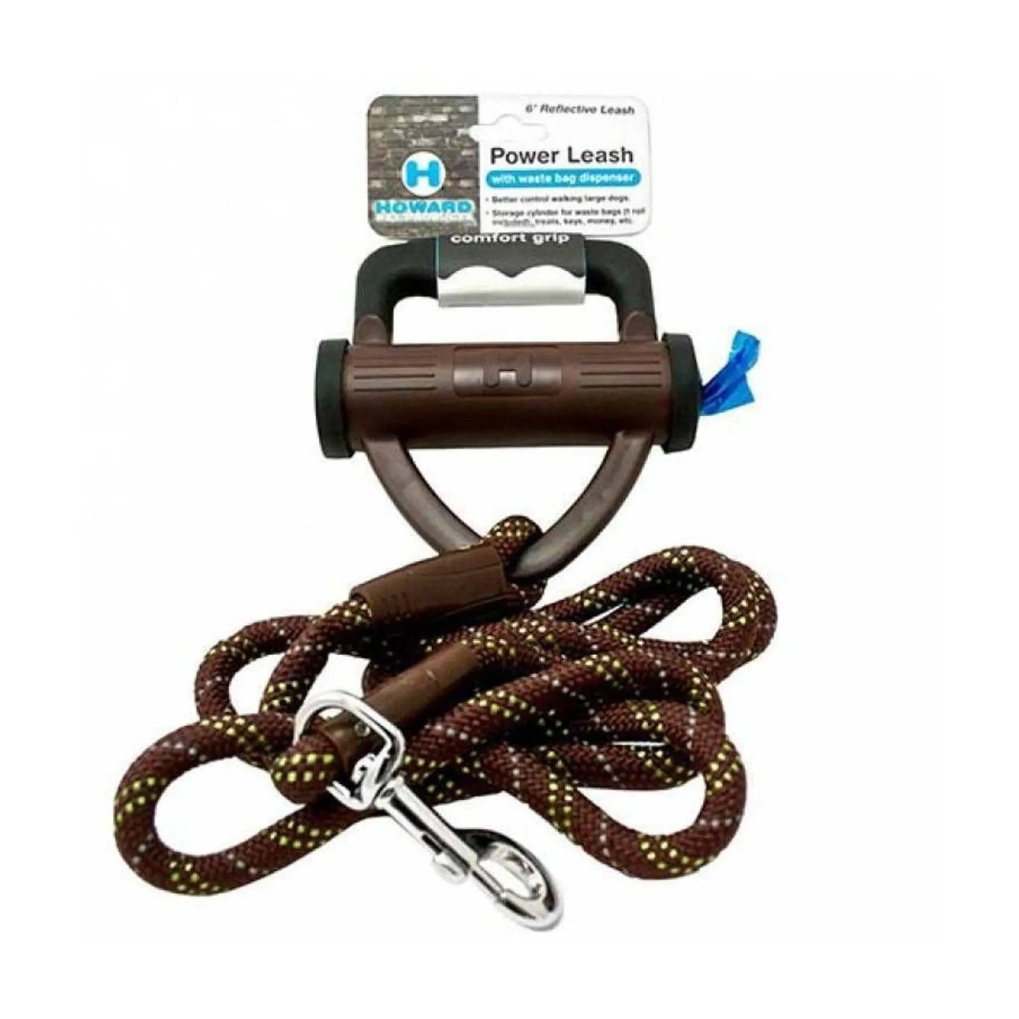 Power Leash w/Comfort Grip Deux Frenchies