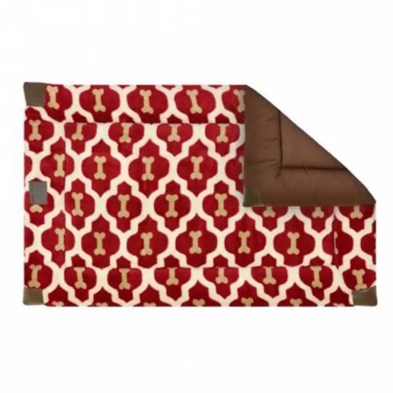 Tall Tails Classic Pet Bed Red Bone SM 24"x18" Deux Frenchies