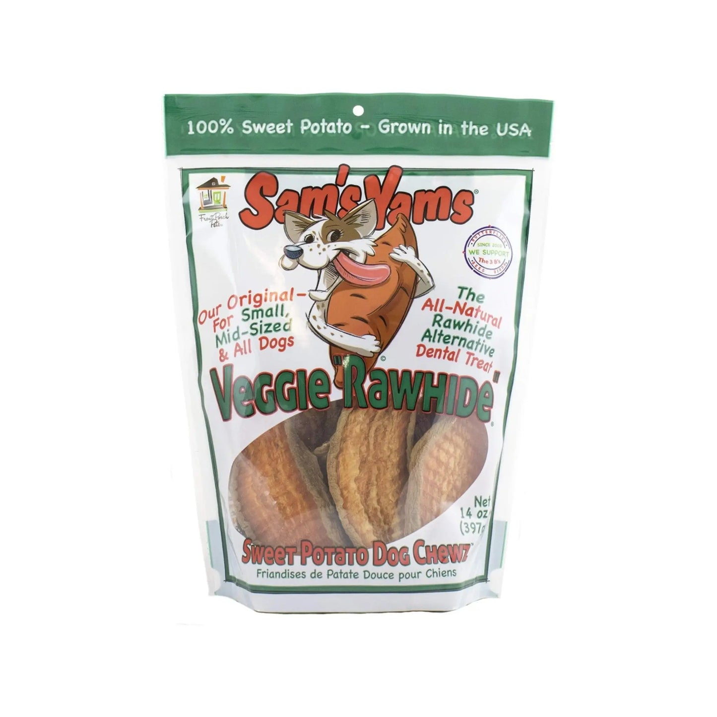 Sam's Yams Veggie Rawhides Nature's Select Midwest