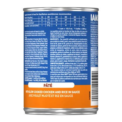 IAMS Proactive Health Paté Senior Wet Dog Food Chicken & Rice 12.3oz IAMS