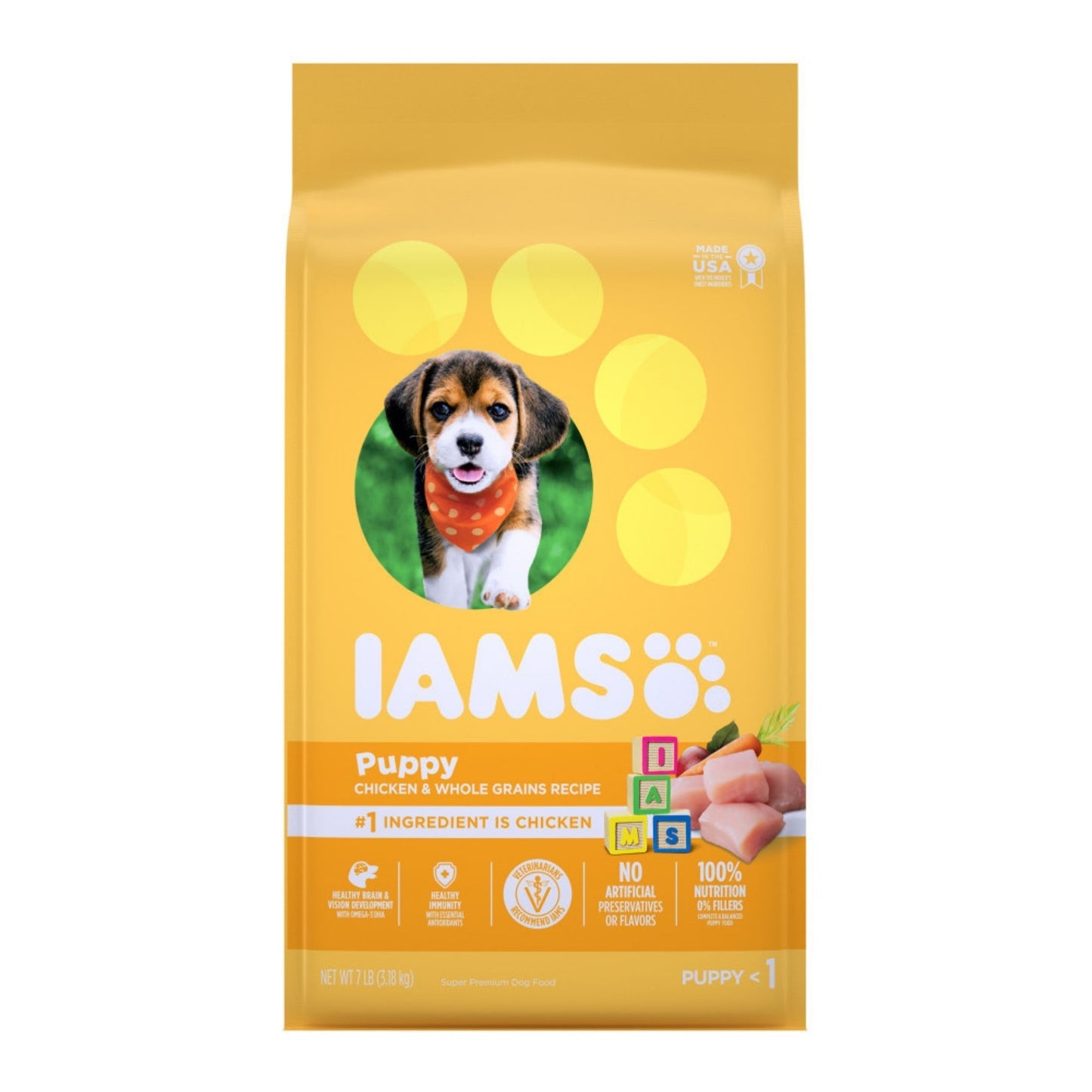 IAMS Smart Puppy Dry Dog Food Real Chicken 7lb IAMS