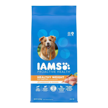 IAMS Healthy Weight Adult Dry Dog Food Chicken 7lb IAMS