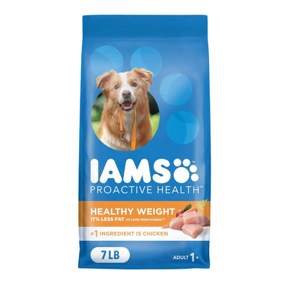 IAMS Healthy Weight Adult Dry Dog Food Chicken 7lb IAMS