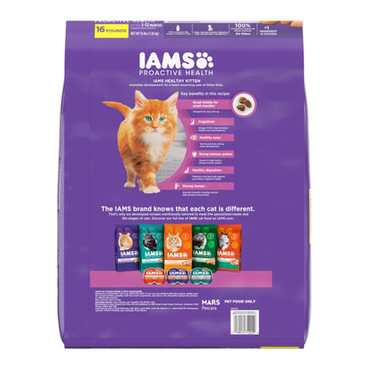 IAMS Proactive Health Kitten Dry Cat Food Chicken 16lb IAMS