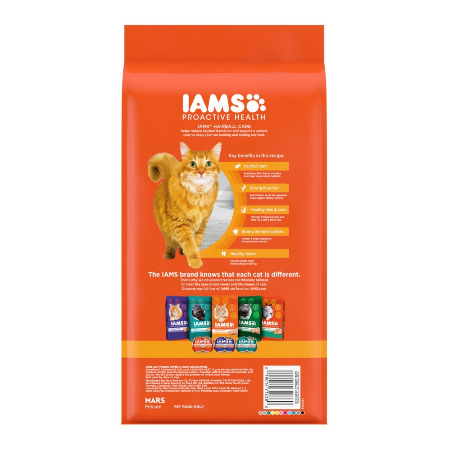 IAMS Proactive Health Hairball Care Adult Dry Cat Food Chicken & Salmon 3.5lb IAMS