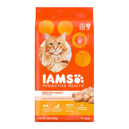 IAMS Proactive Health Adult Dry Cat Food Chicken 3.5lb IAMS