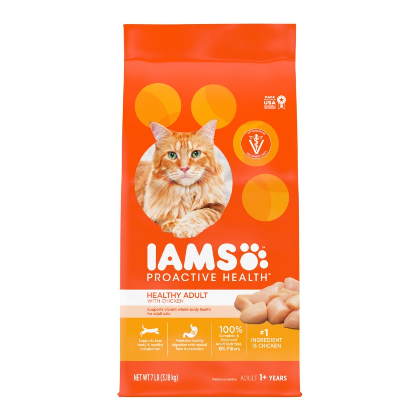 IAMS Proactive Health Adult Dry Cat Food Chicken 7lb IAMS