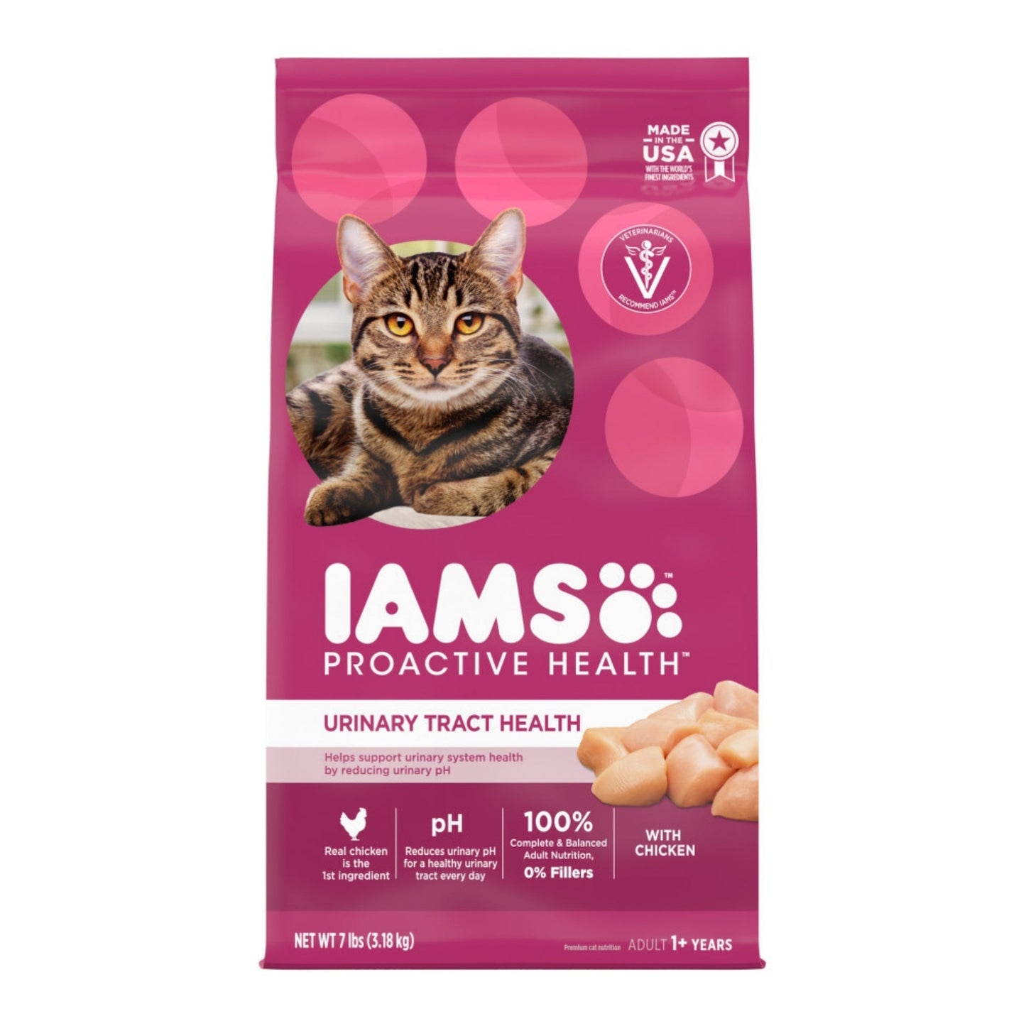 IAMS Proactive Health Urinary Tract Health Adult Dry Cat Food Chicken 7lb IAMS