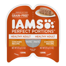IAMS Perfect Portions Grain Free Healthy Paté Adult Wet Cat Food Chicken 2.6oz 24pk IAMS