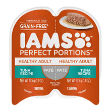 IAMS Perfect Portions Grain Free Healthy Paté Adult Wet Cat Food Tuna 2.6oz 24pk IAMS
