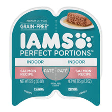 IAMS Perfect Portions Paté Indoor Adult Wet Cat Food Salmon 2.6oz 24pk IAMS