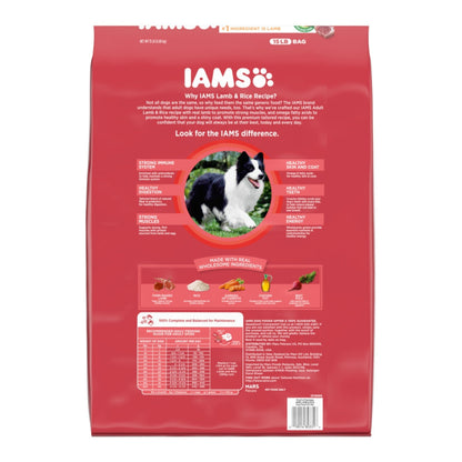 IAMS Minichunks Adult Dry Dog Food Lamb & Rice 15lb IAMS