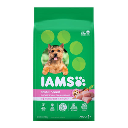 IAMS Small & Toy Breed Adult Dry Dog Food Real Chicken 7lb IAMS