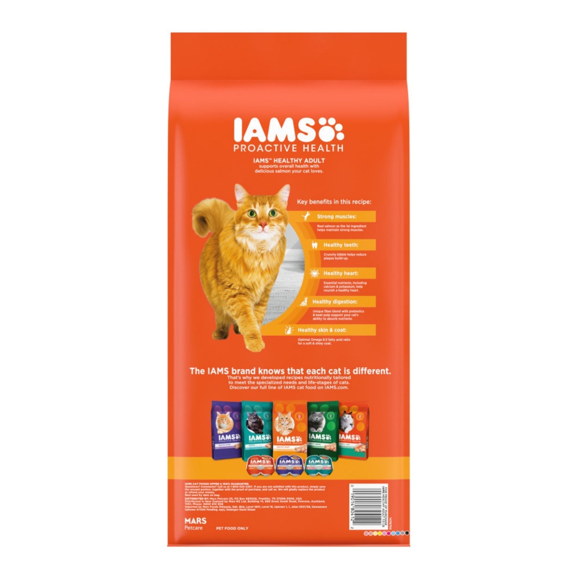 IAMS Proactive Health Adult Dry Cat Food Salmon 7lb IAMS