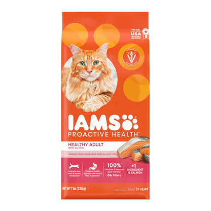 IAMS Proactive Health Adult Dry Cat Food Salmon 7lb IAMS
