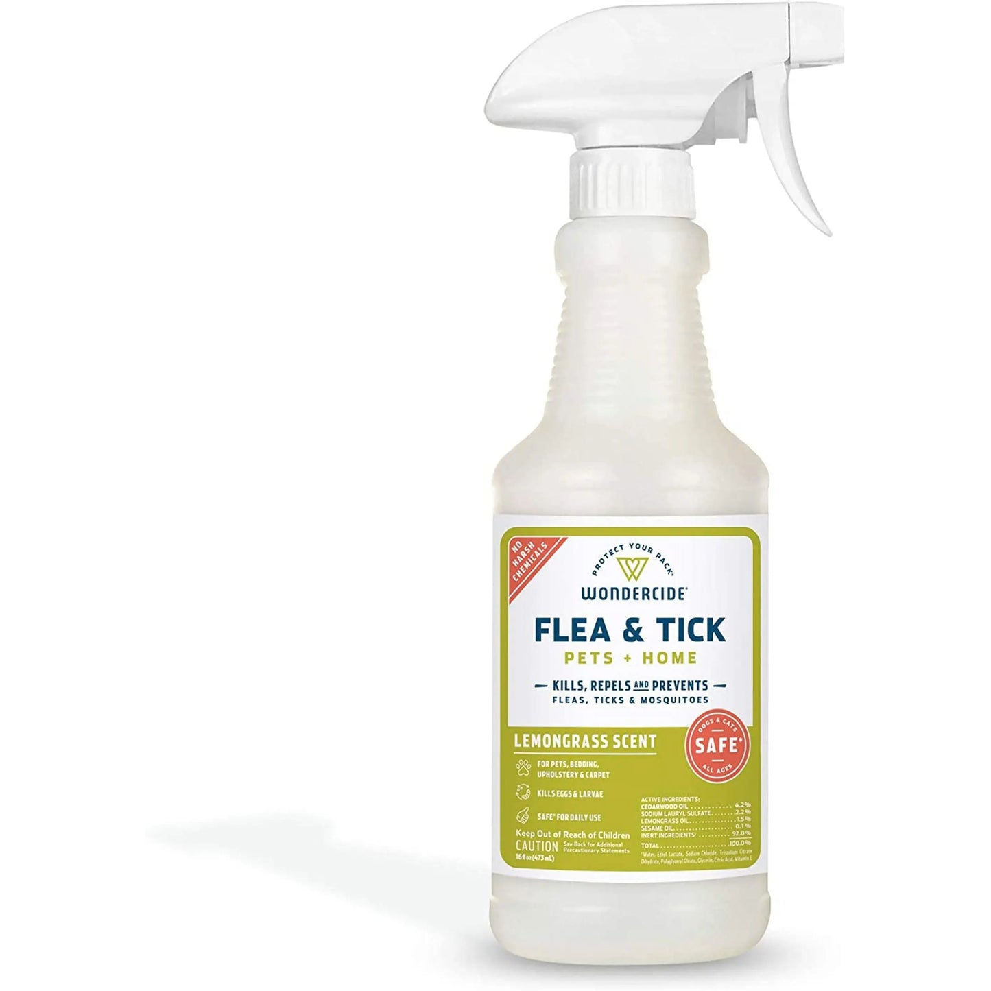 Wondercide Flea Tick And Mosquito Control Spray 16 oz.-Lemongrass Wondercide