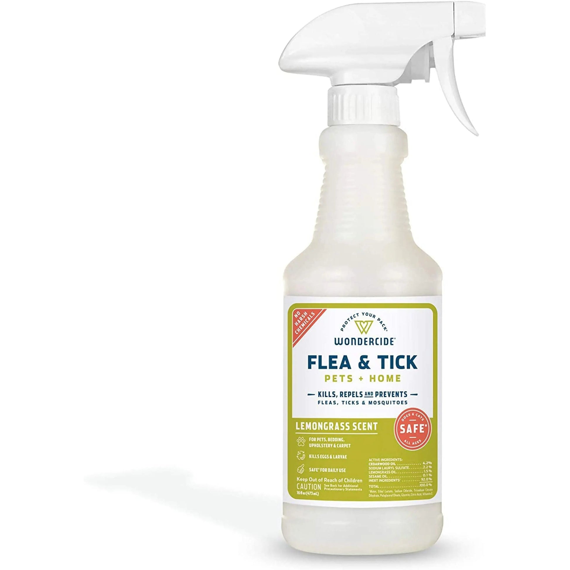 Wondercide Flea Tick And Mosquito Control Spray 16 oz.-Lemongrass Wondercide