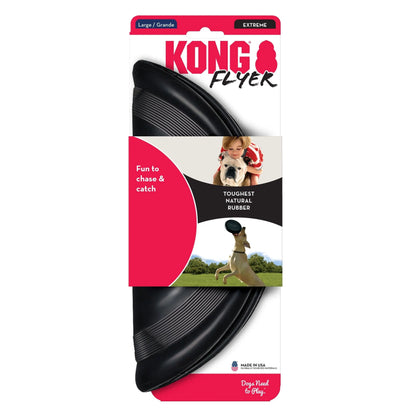 KONG Extreme Flyer Dog Toy Black 1ea/LG Kong