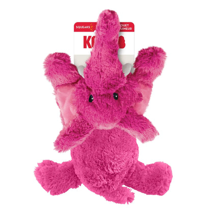 KONG Cozie Elmer Elephant Plush Dog Toy Pink 1ea/MD Kong