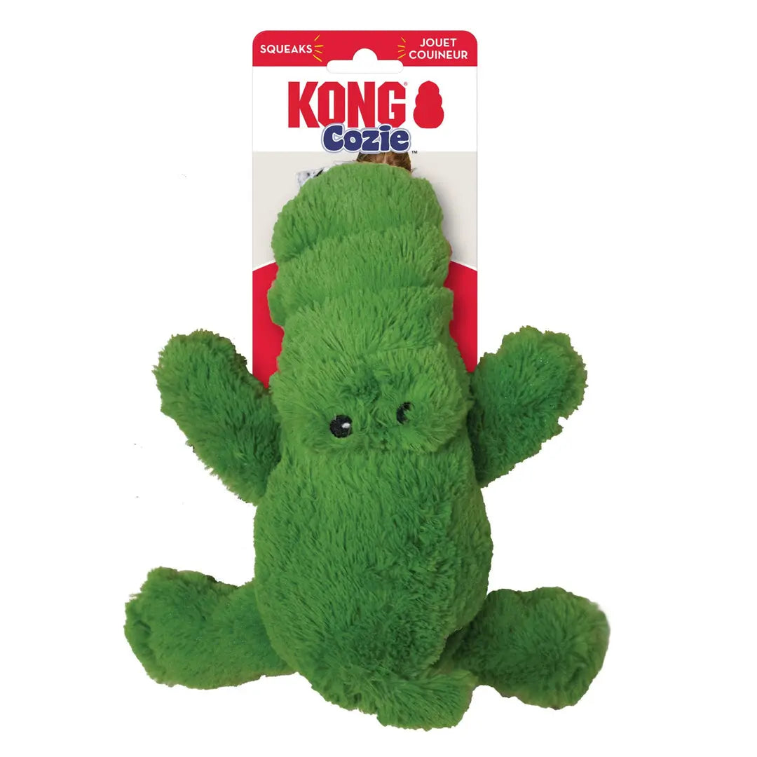 KONG Cozie Ali Alligator Plush Dog Toy Green 1ea/MD Kong
