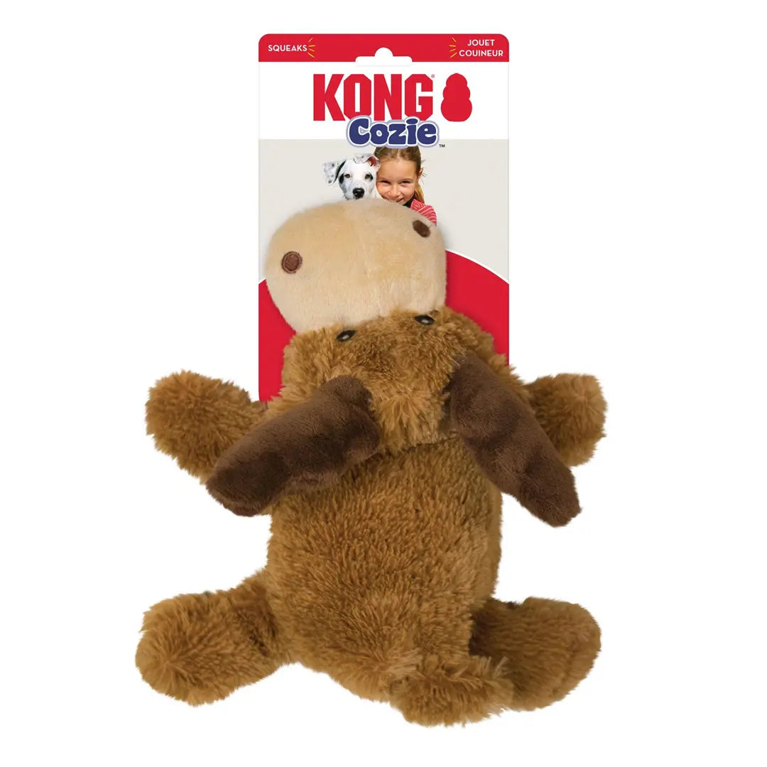 KONG Cozie Marvin Moose Plush Dog Toy Brown 1ea/XL Kong