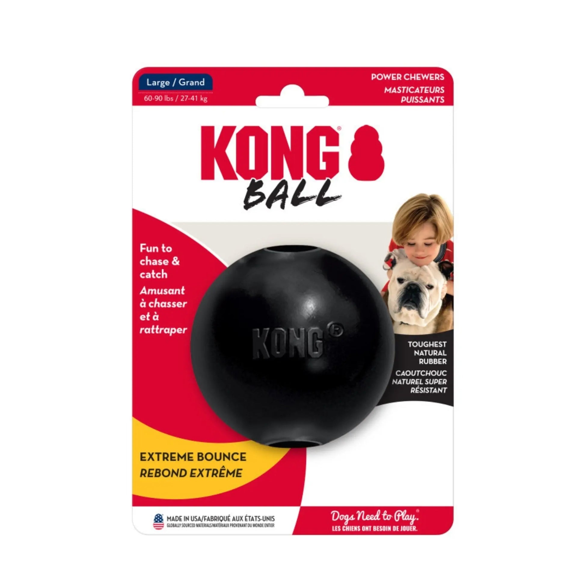 KONG Extreme Ball w/Hole 1ea/MD/LG Kong