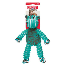 KONG Floppy Knots Hippo Dog Toy Green 1ea/MD/LG Kong