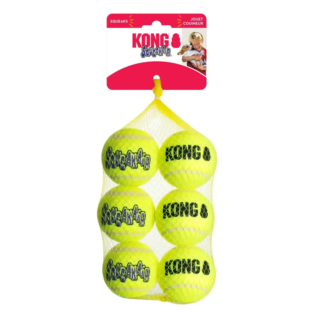KONG Air Dog Squeaker Dog Toy Balls 1ea/6 pk, MD Kong