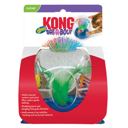 KONG Bat-A-Bout Glow Aquarium Cat Toy 1ea/MD Kong