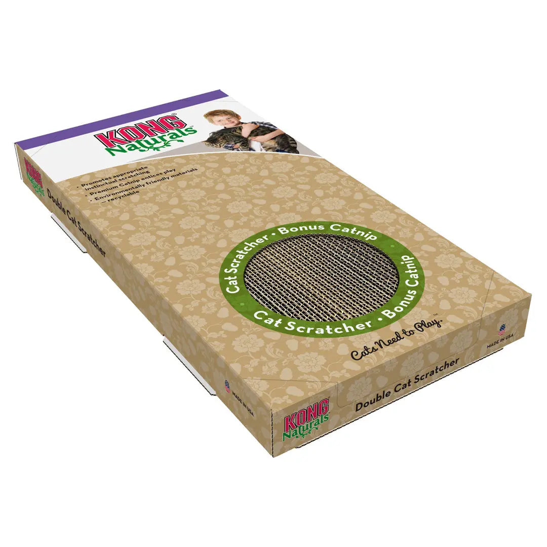 KONG Double Cat Scratcher Brown 1ea/One Size Kong